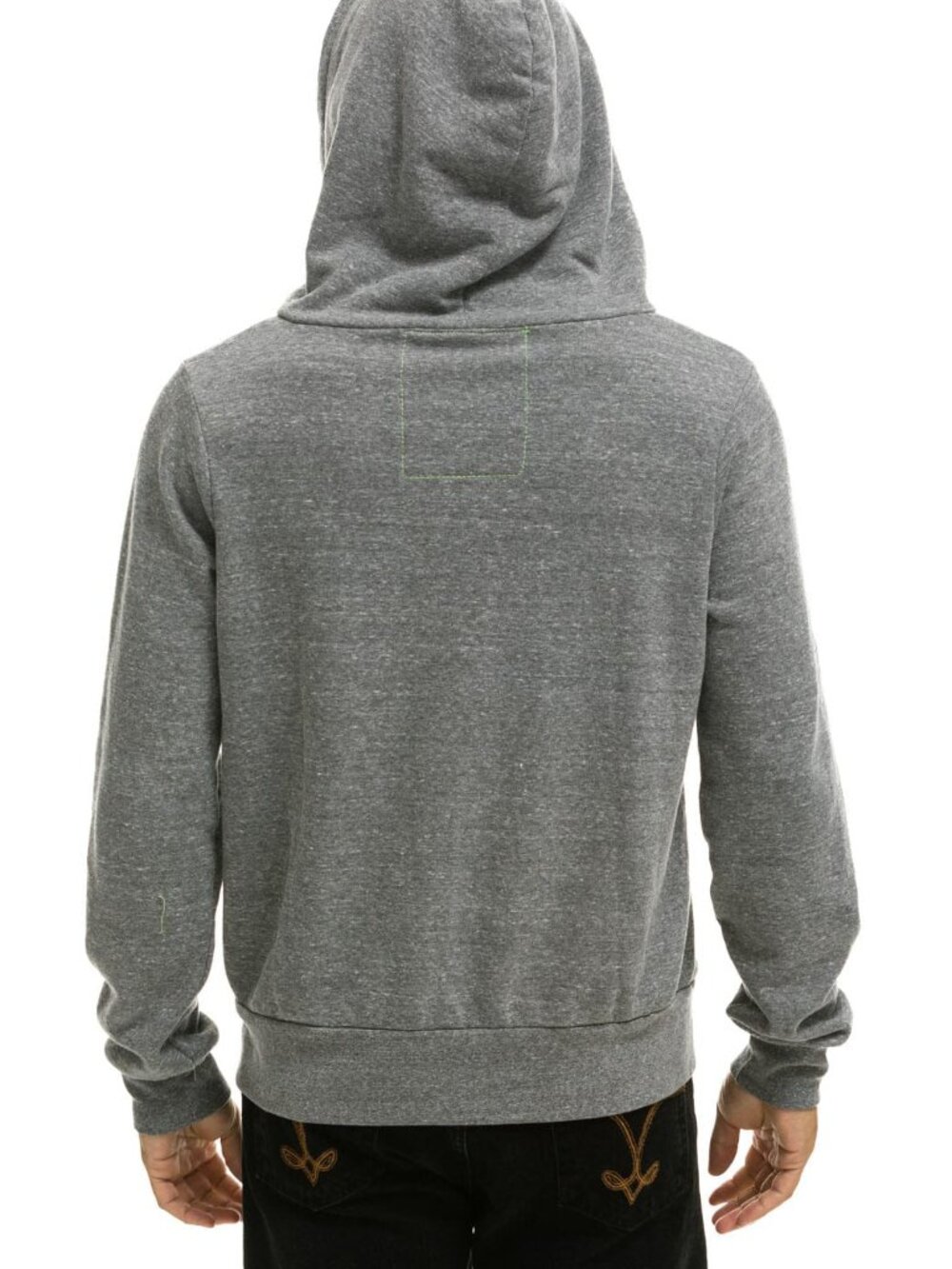NEW Aviator Nation 5 Stripe Zip Hoodie Sweatshirt Small Heather Grey $196 msrp - Picture 5 of 6